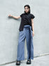 Stripe Panel Wide Pants